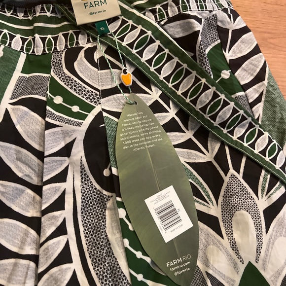 FARM Rio Dresses & Skirts - Farm Rio Black Lace Nature Maxi Skirt